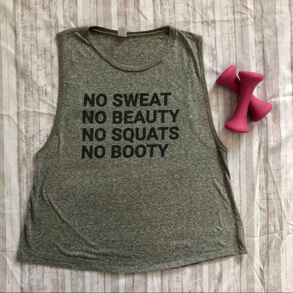 💪🏻 No SBSB Graphic Hth Forest Large Semi-Crop Tank